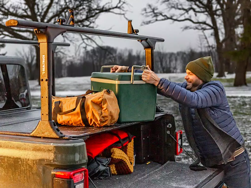 RealTruck BAKFlip MX4 TS (GEN 3) Hard Folding Tonneau Cover w/ T-Slot Rails - 449409TS