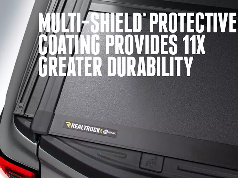 RealTruck BAKFlip MX4 TS (GEN 3) Hard Folding Tonneau Cover w/ T-Slot Rails - 449409TTS