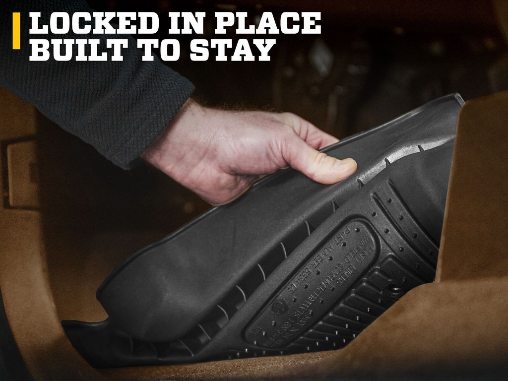 Husky Liners X-act Contour Floor Mats |50691| Fits 2019-2026 Ram 2500/3500 (Standard CAB w/Vinyl Floor) | Front Row, 2-pc Black