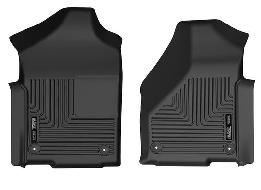 Husky Liners X-act Contour Floor Mats |50691| Fits 2019-2026 Ram 2500/3500 (Standard CAB w/Vinyl Floor) | Front Row, 2-pc Black