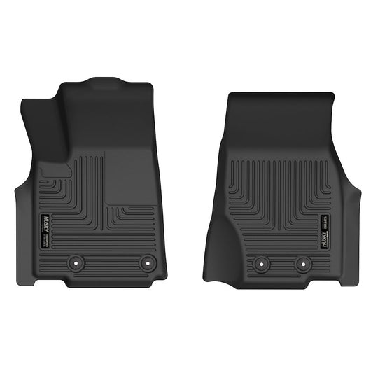 Husky Liners X-act Contour Floor Mats |51771| - Fits 2022-2025 Jeep Grand Cherokee (Includes 2021-2025 L Model) | Front Row, 2-pc Black