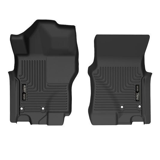 Husky Liners X-act Contour Floor Mats |51901| - Fits 2022-2026 Nissan Frontier, Crew CAB ONLY & King CAB ONLY | Front Row, 2-pc Black