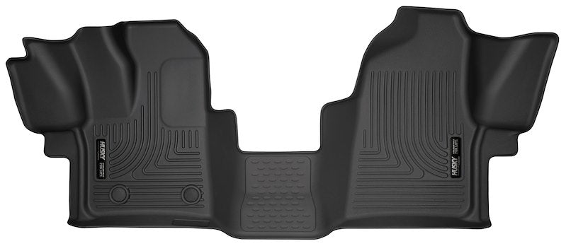 Husky Liners X-act Contour Floor Mats |53481| - Fits 2015-2021 Ford Transit 150/250/350/350HD | Front Row, 1-pc Black