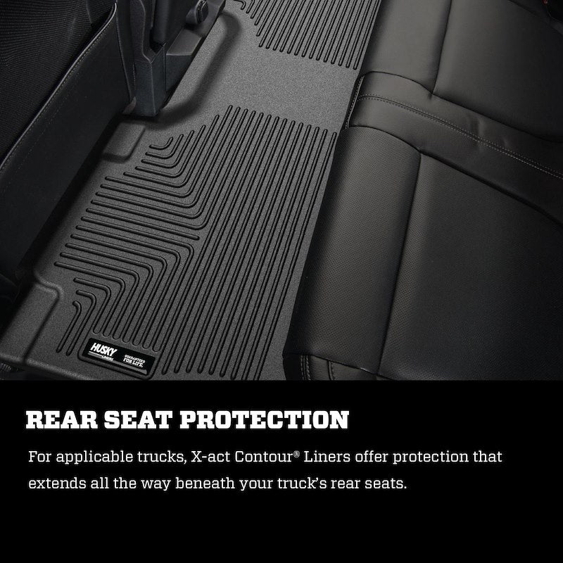 Husky Liners X-act Contour Floor Liners |53498| - Fits 2015-2026 Ford F-150/2022-2026 Ford F-150 Lightning, 3pc Black