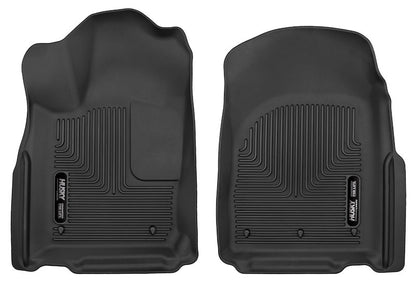 Husky Liners X-act Contour Floor Mats |53561| - Fits 2011-2026 Dodge Durango & 2011-2021 Jeep Grand Cherokee & 2022 Jeep Grand Cherokee WK | Front Row, 2-pc Black