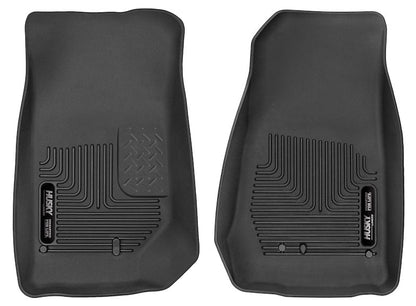 Husky Liners X-act Contour Floor Mats |53571| - Fits 2007-2018 Jeep Wrangler JK | Front Row, 2-pc Black