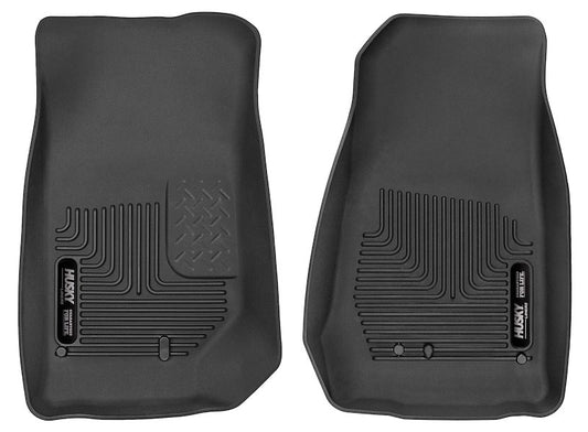 Husky Liners X-act Contour Floor Mats |53571| - Fits 2007-2018 Jeep Wrangler JK | Front Row, 2-pc Black