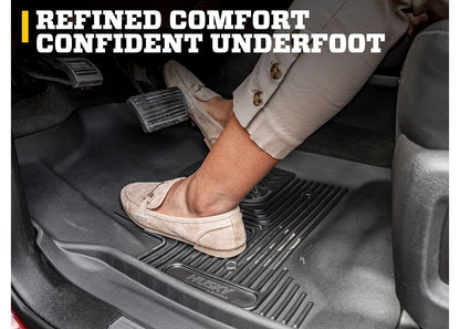 Husky Liners X-act Contour Floor Liners |53638| - Fits 2019-2026 Dodge Ram 2500/3500 Crew Cab; X-act Contour Front and 2nd Seat Floor Liners, 3-pc Black