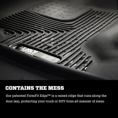Husky Liners X-act Contour Floor Mats |53698| - Fits 2019-2024 Ram 1500 Quad CAB ONLY | Front & 2nd Row, 3-pc Black