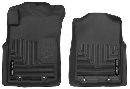 Husky Liners X-act Contour Floor Mats |53701| - Fits 2012-2015 Toyota Tacoma, Double & Access CAB ONLY | Front Row, 2-pc Black