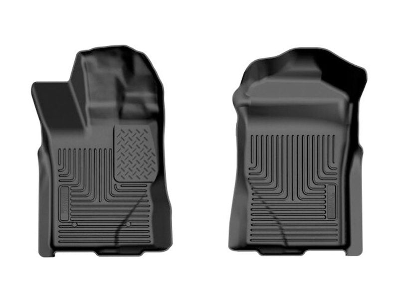 Husky Liners X-act Contour Floor Mats |54111| Fits 2024-2026 Ford Ranger SuperCrew (Crew Cab), Will NOT Fit SuperCab (EXT Cab) | Front Row, 2-pc Black