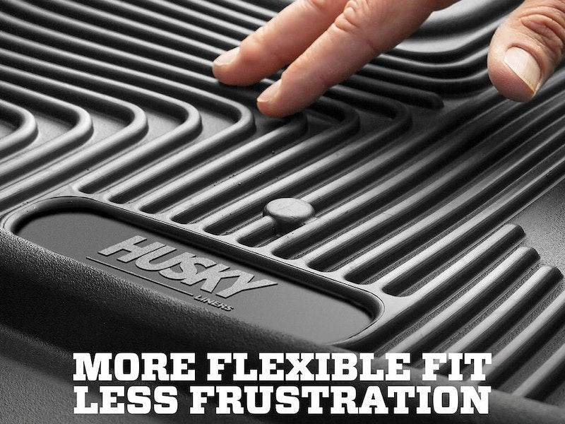 Husky Liners X-act Contour Floor Mats |54111| Fits 2024-2026 Ford Ranger SuperCrew (Crew Cab), Will NOT Fit SuperCab (EXT Cab) | Front Row, 2-pc Black