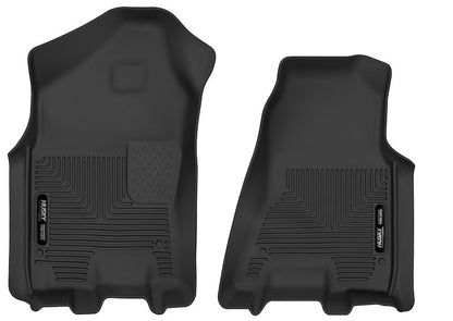 Husky Liners X-act Contour Floor Liners | 54501| Fits 2019-2024 Ram 1500, Rear Logo Mud Guards - (1 Pair)