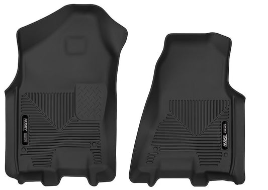 Husky Liners X-act Contour Floor Liners | 54501| Fits 2019-2024 Ram 1500, Rear Logo Mud Guards - (1 Pair)