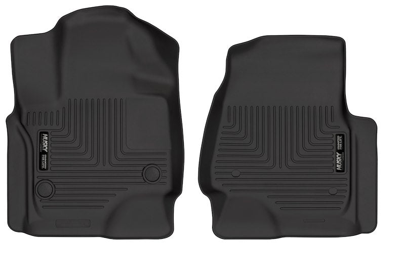 Husky Liners X-act Contour Floor Mats |54651| - Fits 2018-2024 Ford Expedition/Lincoln Navigator | Front Row, 2-pc Black