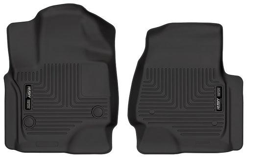 Husky Liners X-act Contour Floor Mats |54651| - Fits 2018-2024 Ford Expedition/Lincoln Navigator | Front Row, 2-pc Black