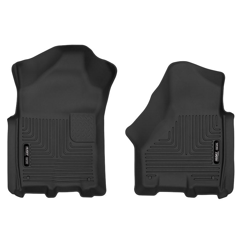 Husky Liners X-act Contour Floor Mats |54801| - Fits 2019-2026 Ram 2500/3500 Crew/MEGA CAB ONLY | Front Row, 2-pc Black