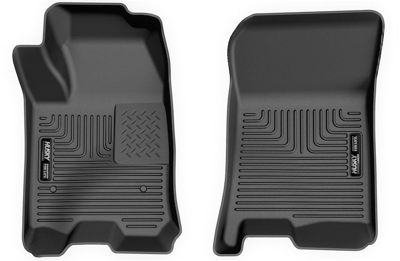 Husky Liners X-act Contour Floor Mats |54961| - Fits 2023-2026 Chevrolet Colorado & GMC Canyon Crew CAB ONLY | Front Row, 2-pc Black