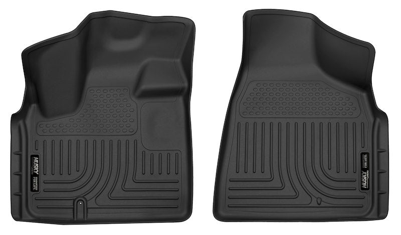Husky Liners X-act Contour Floor Mats |55521| - Fits 2008-2016 Chrysler Town & Country; 2008-2020 Dodge Grand Caravan | Front Row, 2-pc Black