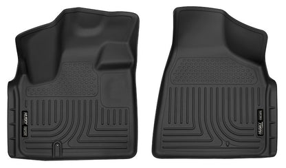 Husky Liners X-act Contour Floor Mats |55521| - Fits 2008-2016 Chrysler Town & Country; 2008-2020 Dodge Grand Caravan | Front Row, 2-pc Black