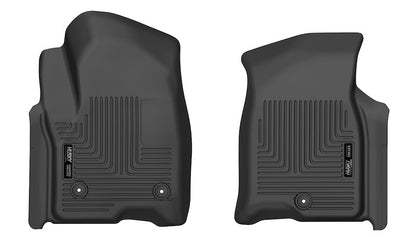 Husky Liners X-act Contour Floor Mats |55861| - Fits 2021-2026 Chevrolet Suburban, Tahoe, GMC Yukon, GMC Yukon XL, Cadillac Escalade (Includes ESV) | Front Row, 2-pc Black