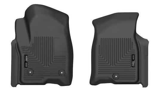 Husky Liners X-act Contour Floor Mats |55861| - Fits 2021-2026 Chevrolet Suburban, Tahoe, GMC Yukon, GMC Yukon XL, Cadillac Escalade (Includes ESV) | Front Row, 2-pc Black