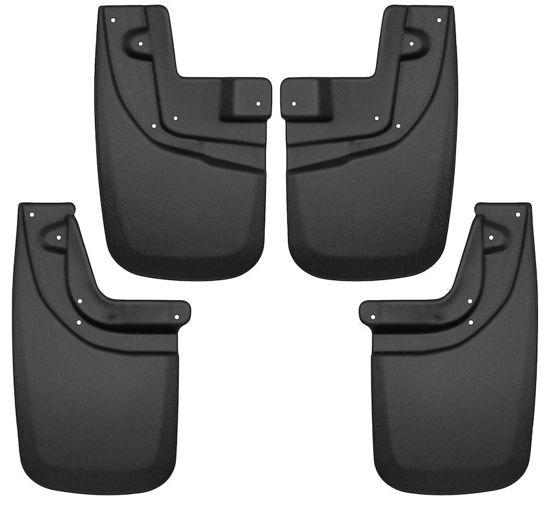 Husky Liners Mud Guards |56936| -Fits  2005-2015 Toyota Tacoma w/OEM Fender Flares & Mud Guards, Front & Rear Set - 4 Pc Black
