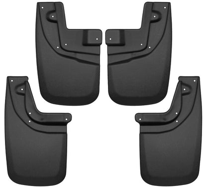 Husky Liners Mud Guards |56936| -Fits  2005-2015 Toyota Tacoma w/OEM Fender Flares & Mud Guards, Front & Rear Set - 4 Pc Black