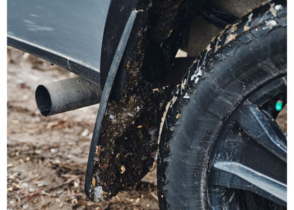 Husky Liners Custom Mud Guards |57451| - Fits 1999-2010 Ford F-350/F-450 Super Duty; Rear Mud Guard - Pack of 2 (Black)