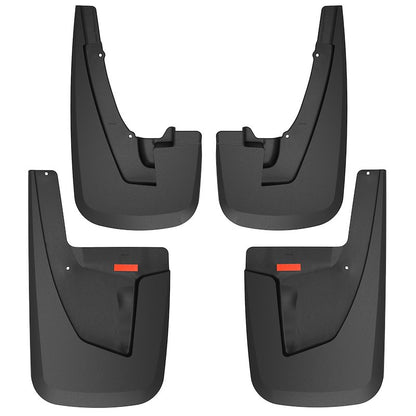 Husky Liners Custom Mud Guards |58046| - Fits 2019-2026 Ram 2500, Ram 3500 Single Rear Wheel, w/Out OEM Fender Flares | Front & Rear Set, 4-pc Black