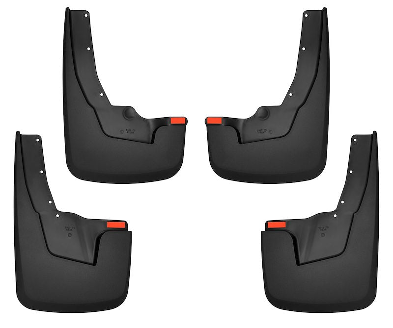 Husky Liners Front & Rear Mud Guards |58136| - Fits 2019-2024 Ram 1500 (New Body Style) w/OEM Fender Flares (Will NOT fit Models w/Out OEM Flares,  4 Pc Black