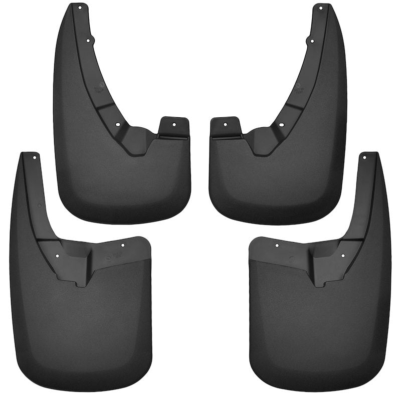 Husky Liners Custom Mud Guards |58176| - Fits 2009-2024 Ram 1500/Ram 1500(19-24 Classic Body) 2010-2018 Ram 2500/3500 w/Single Rear Wheels & w/Out OEM Fender Flares | Front & Rear Set, 4-pc Black