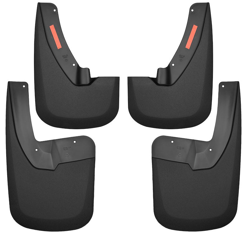 Husky Liners Custom Mud Guards |58186| - Fits 2009-2024 Ram 1500/Ram 1500 (19-24 Classic Body) 2010-2018 Ram 2500/3500 w/Single Rear Wheels & w/OEM | Front & Rear, 4-pc Black