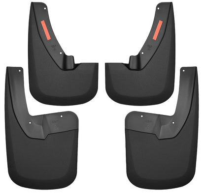 Husky Liners Custom Mud Guards |58186| - Fits 2009-2024 Ram 1500/Ram 1500 (19-24 Classic Body) 2010-2018 Ram 2500/3500 w/Single Rear Wheels & w/OEM | Front & Rear, 4-pc Black