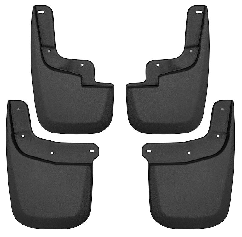 Husky Liners - Front & Rear Mud Guards |58236| -Fits  2015-2022 Chevrolet Colorado, GMC Canyon w/o Flares or Cladding (Excludes ZR2), Front & Rear Set - 4 Pc Black