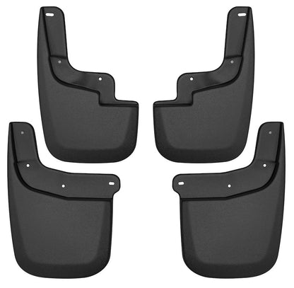 Husky Liners - Front & Rear Mud Guards |58236| -Fits  2015-2022 Chevrolet Colorado, GMC Canyon w/o Flares or Cladding (Excludes ZR2), Front & Rear Set - 4 Pc Black