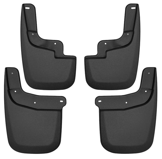 Husky Liners - Front & Rear Mud Guards |58236| -Fits  2015-2022 Chevrolet Colorado, GMC Canyon w/o Flares or Cladding (Excludes ZR2), Front & Rear Set - 4 Pc Black