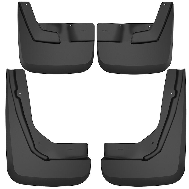 Husky Liners Custom Mud Guards |58246| - Fits 2021-2026 Chevrolet Suburban, Tahoe, GMC Yukon, Yukon XL (Without Power Deploying Running Boards) | Front & Rear Set, 4-pc Black
