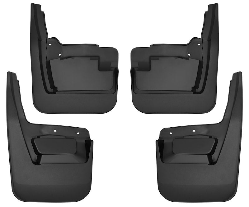 Husky Liners Custom Mud Guards |58276| - Fits 2019-2026 GMC Sierra 1500 | Front & Rear Set, 4-pc Black