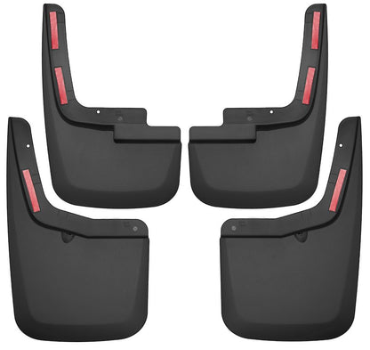 Husky Liners Mud Guards |58456| -Fits  2015-2020 Ford F-150 w/OEM Fender Flares, Front & Rear Set - 4 Pc Black