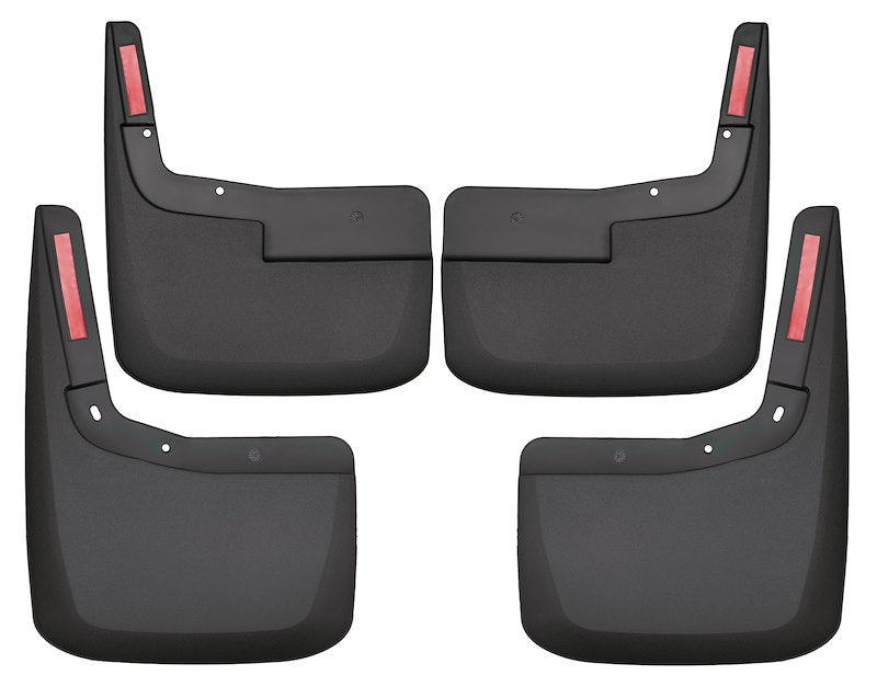 Husky Liners Mud Guards |58526| - Fits 2021-2026 Ford F-150 (Excludes Raptor Models), Front and Rear Set - 4 Pc. Black