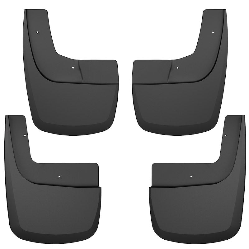 Husky Liners Husky Mud Guards/Mud Flaps | 58536 | Fits 2021-2026 Ford F-150 Raptor Model ONLY, SUPERCREW CAB ONLY|Front & Rear Set 4-pc Black