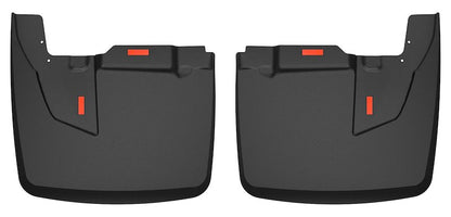 Husky Liners Custom Mud Guards |59071| - Fits 2019-2024 Dodge Ram 3500 | Rear Set, 2-pc Black