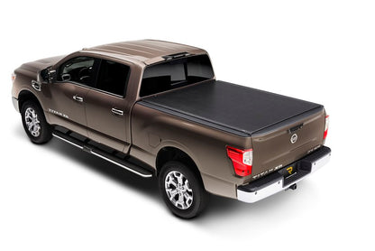 RealTruck TruXedo Lo Pro Soft Roll Up Truck Bed Tonneau Cover | 597301 | Fits 2017 - 2024 Nissan Titan w/ or w/o Track System / Titan Box Storage Box 5' 7" Bed (67")