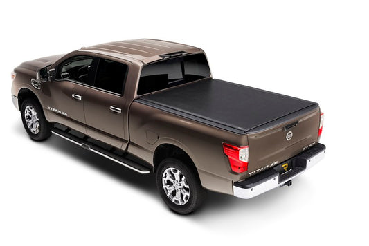 RealTruck TruXedo Lo Pro Soft Roll Up Truck Bed Tonneau Cover | 597301 | Fits 2017 - 2024 Nissan Titan w/ or w/o Track System / Titan Box Storage Box 5' 7" Bed (67")