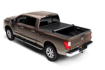 RealTruck TruXedo Lo Pro Soft Roll Up Truck Bed Tonneau Cover | 597301 | Fits 2017 - 2024 Nissan Titan w/ or w/o Track System / Titan Box Storage Box 5' 7" Bed (67")