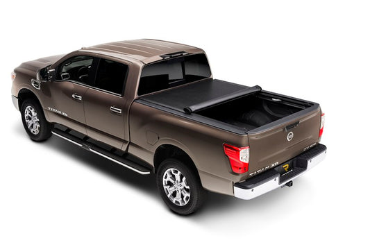 RealTruck TruXedo Lo Pro Soft Roll Up Truck Bed Tonneau Cover | 597301 | Fits 2017 - 2024 Nissan Titan w/ or w/o Track System / Titan Box Storage Box 5' 7" Bed (67")