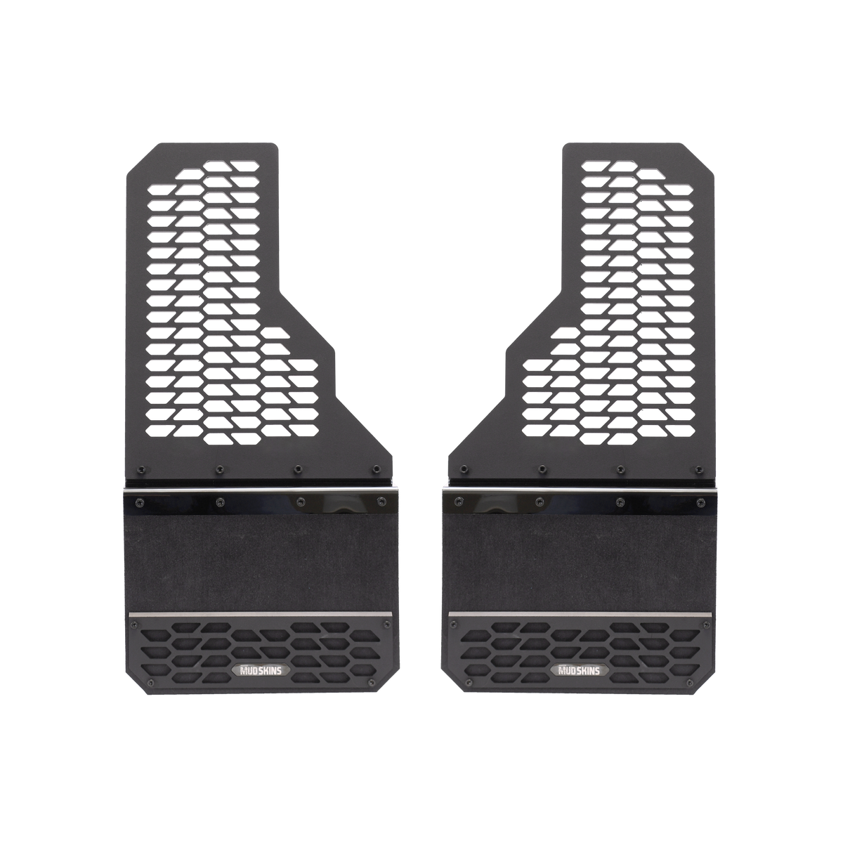 Putco Black HEX Mud Skins - Rear Pair |78255| - Fits Ford F350 / F450 2011-2016 Dually