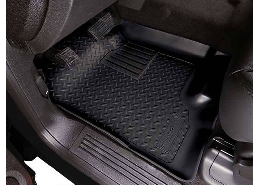 Husky Liners Classic Style Floor Mats |89311| - Fits 2000-2005 Volkswagen Golf & Jetta; 1998-2010 Beetle | Front & 2nd Row, 4-pc Black