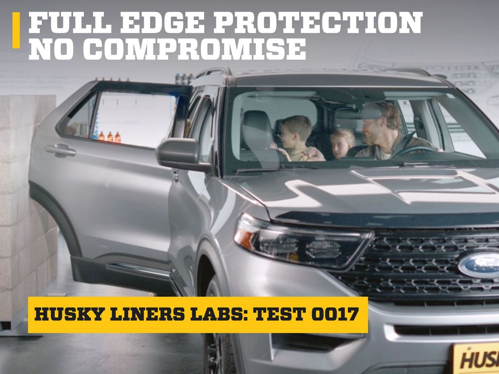 Husky Liners Door Edge Guards, Color-Matched |92000D4| - Fits 2021-2026 Ford F-150 | Stainless Steel, Rapid Red Metallic Tri Coat 4-pc.